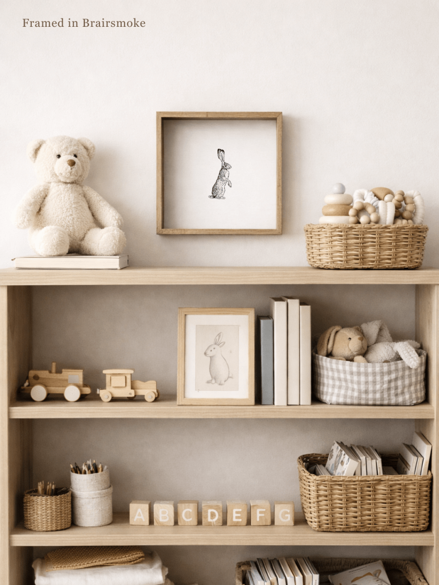 Rabbit Sketch Framed Print - WilliamRaeDesigns