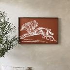 Racehorses Wood Sign - WilliamRaeDesigns