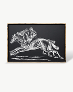 Racehorses Wood Sign - WilliamRaeDesigns