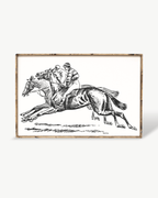 Racehorses Wood Sign - WilliamRaeDesigns