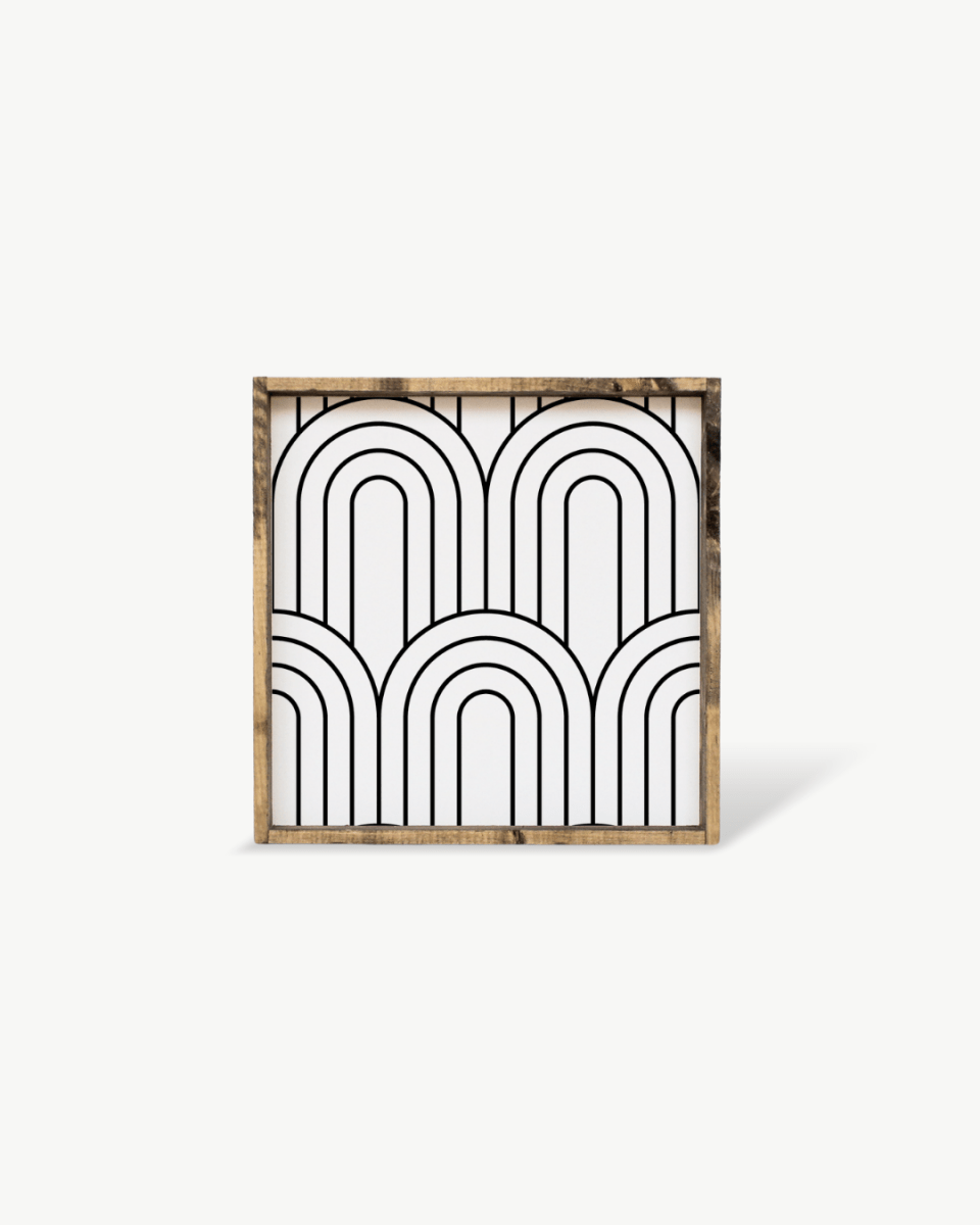 Rainbow Pattern Wood Sign - WilliamRaeDesigns