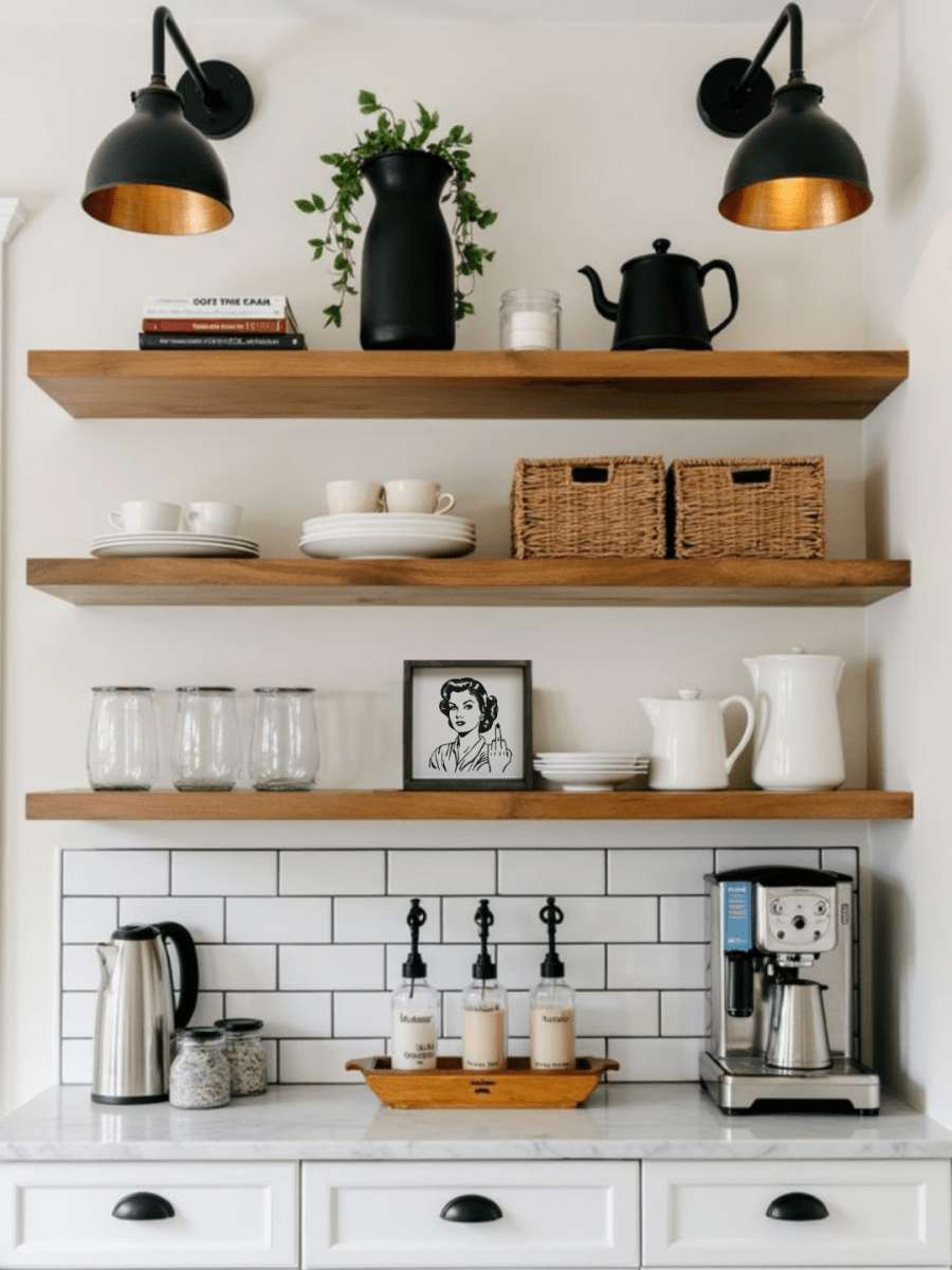 Retro Housewife Middle - Finger Framed Mini Print - WilliamRaeDesigns