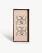 Sleigh Ride Tickets Framed Wall Art - WilliamRaeDesigns