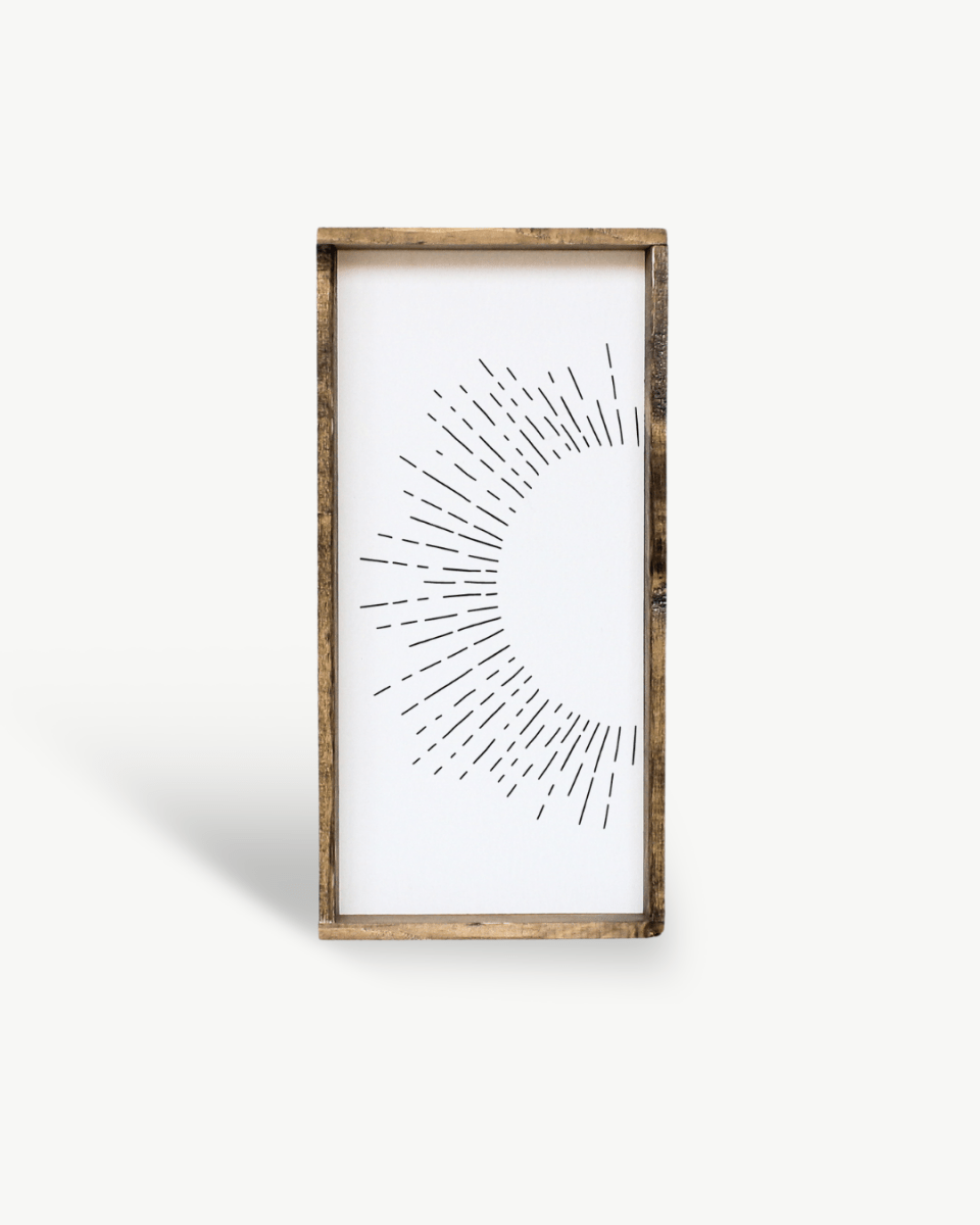 Sunburst Wood Sign - WilliamRaeDesigns