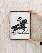 Vintage Cowgirl Wood Sign - WilliamRaeDesigns