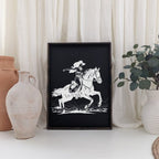 Vintage Cowgirl Wood Sign - WilliamRaeDesigns