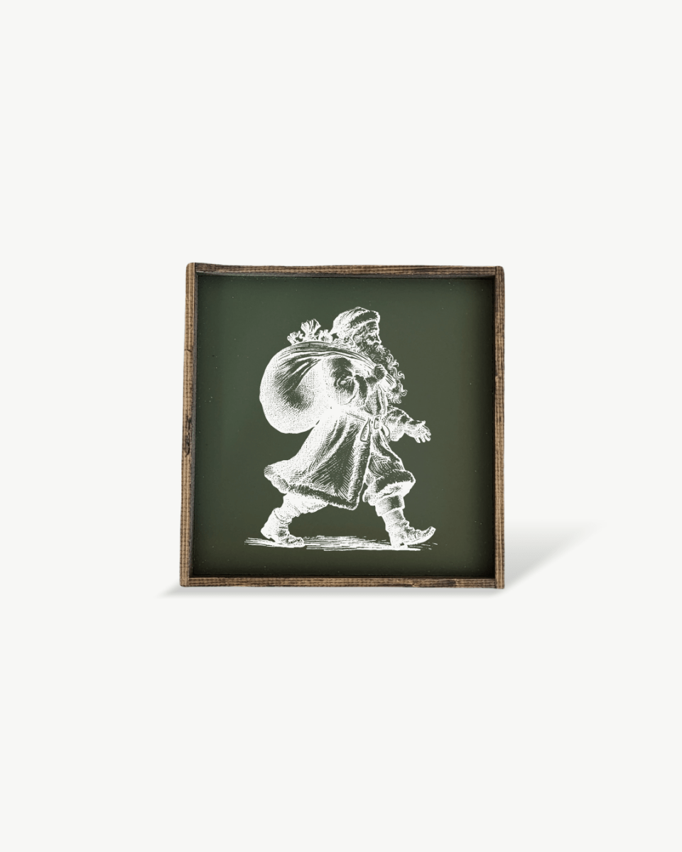 Vintage Santa - Framed Christmas Print - WilliamRaeDesigns