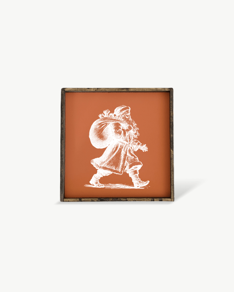 Vintage Santa - Framed Christmas Print - WilliamRaeDesigns