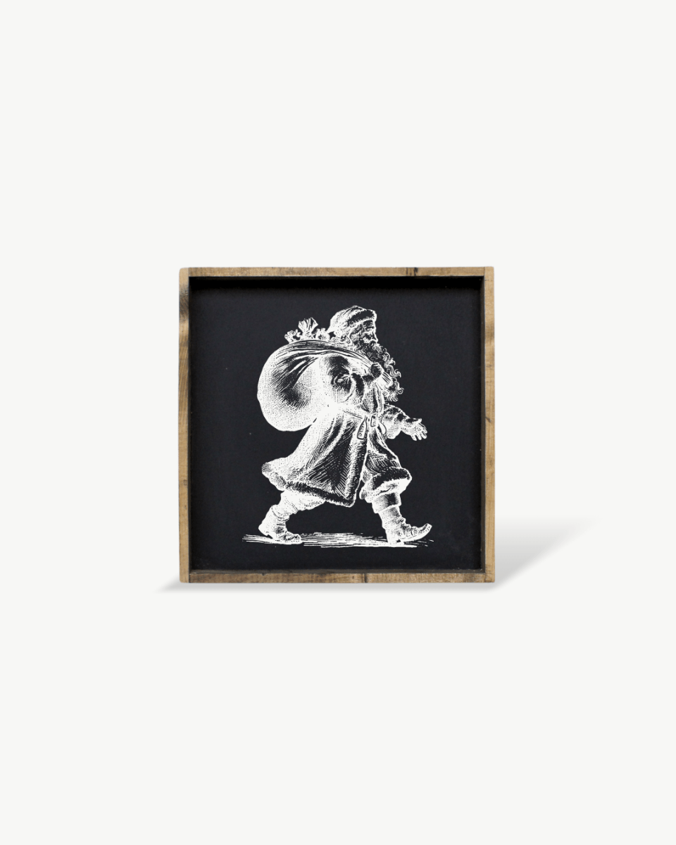 Vintage Santa - Framed Christmas Print - WilliamRaeDesigns