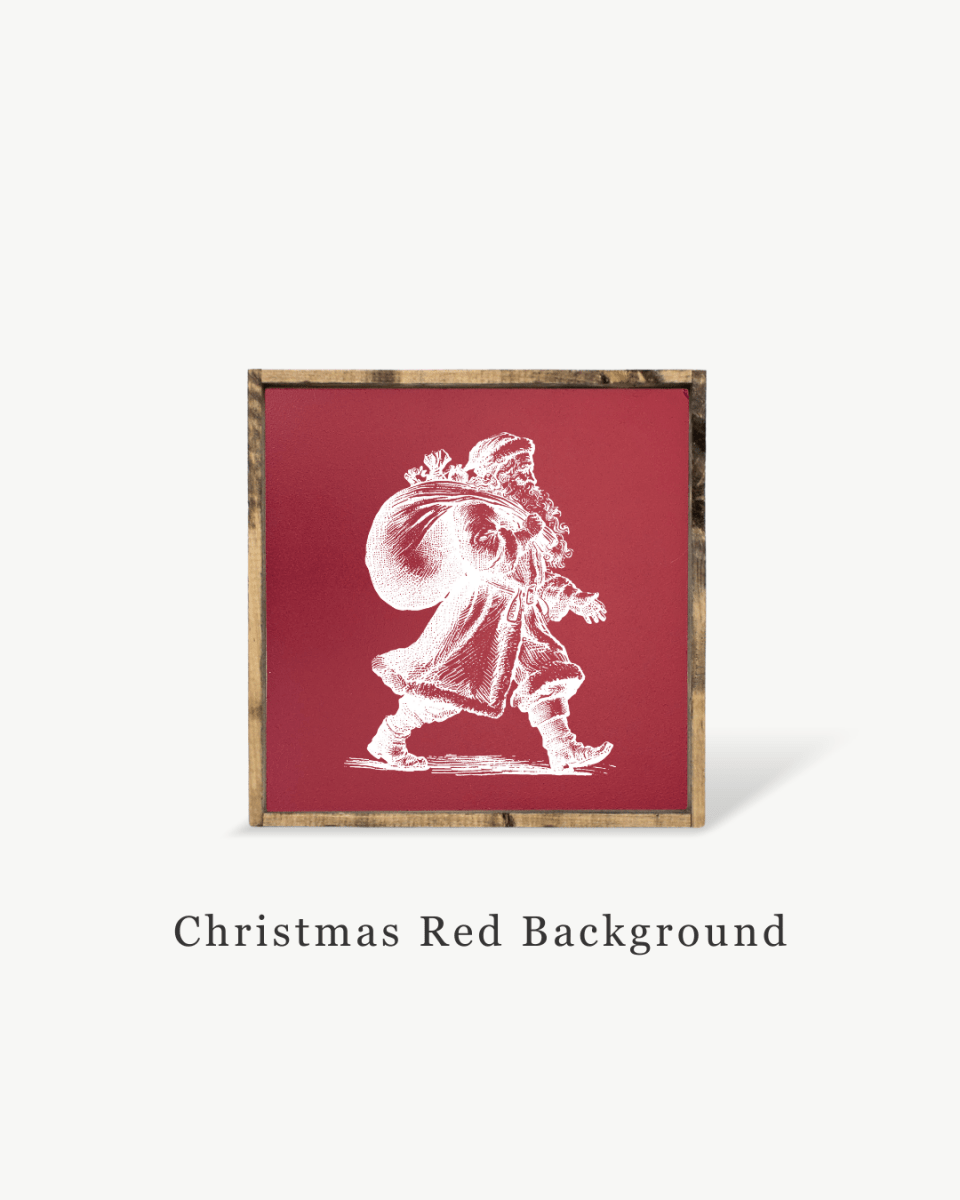 Vintage Santa - Framed Christmas Print - WilliamRaeDesigns