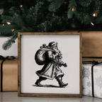 Vintage Santa - Framed Christmas Print - WilliamRaeDesigns