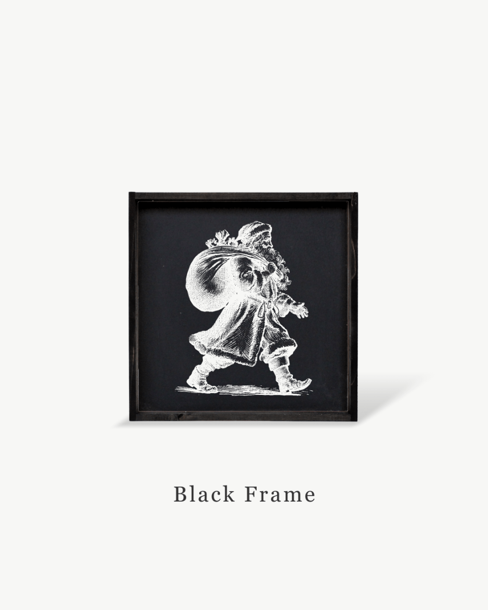 Vintage Santa - Framed Christmas Print - WilliamRaeDesigns