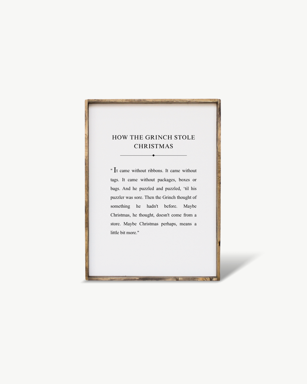 How the Grinch Stole Christmas Framed Print