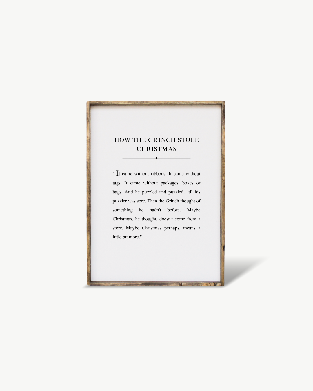 How the Grinch Stole Christmas Framed Print