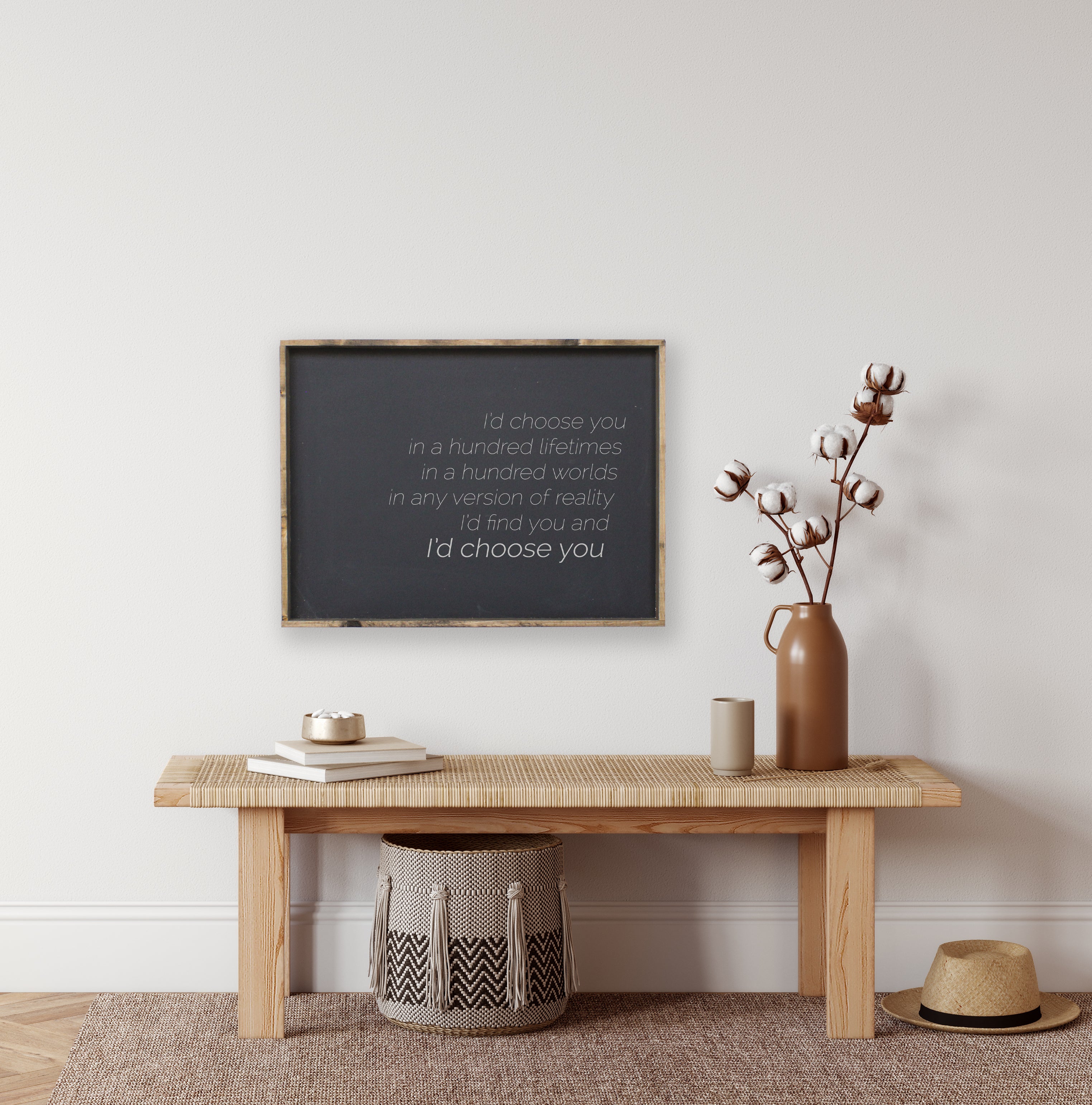 I'd Choose You | Wood Sign - WilliamRaeDesigns