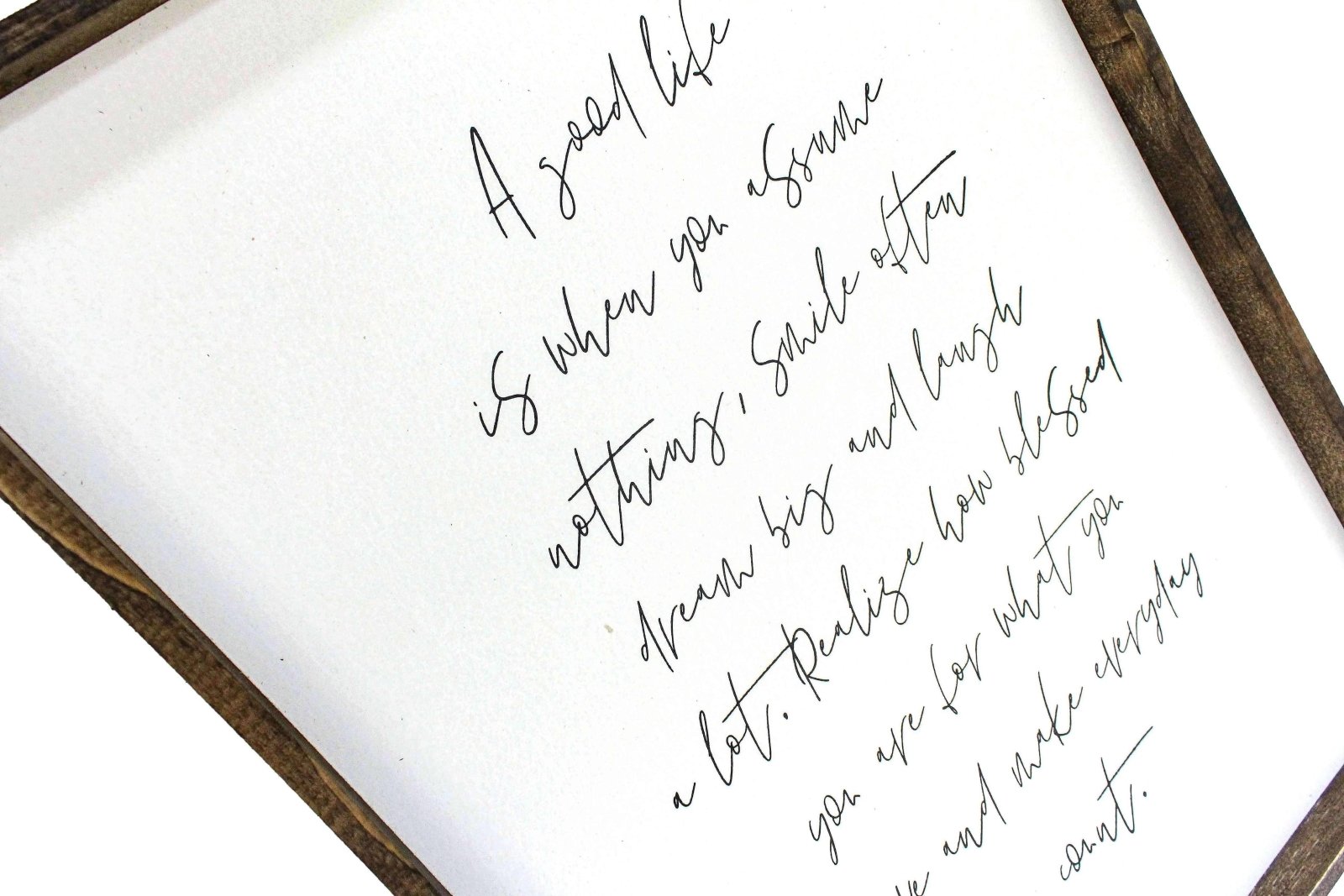 A Good Life | Wood Sign - WilliamRaeDesigns