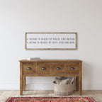 A House is Made of Walls and Beams | Wood Sign - WilliamRaeDesigns