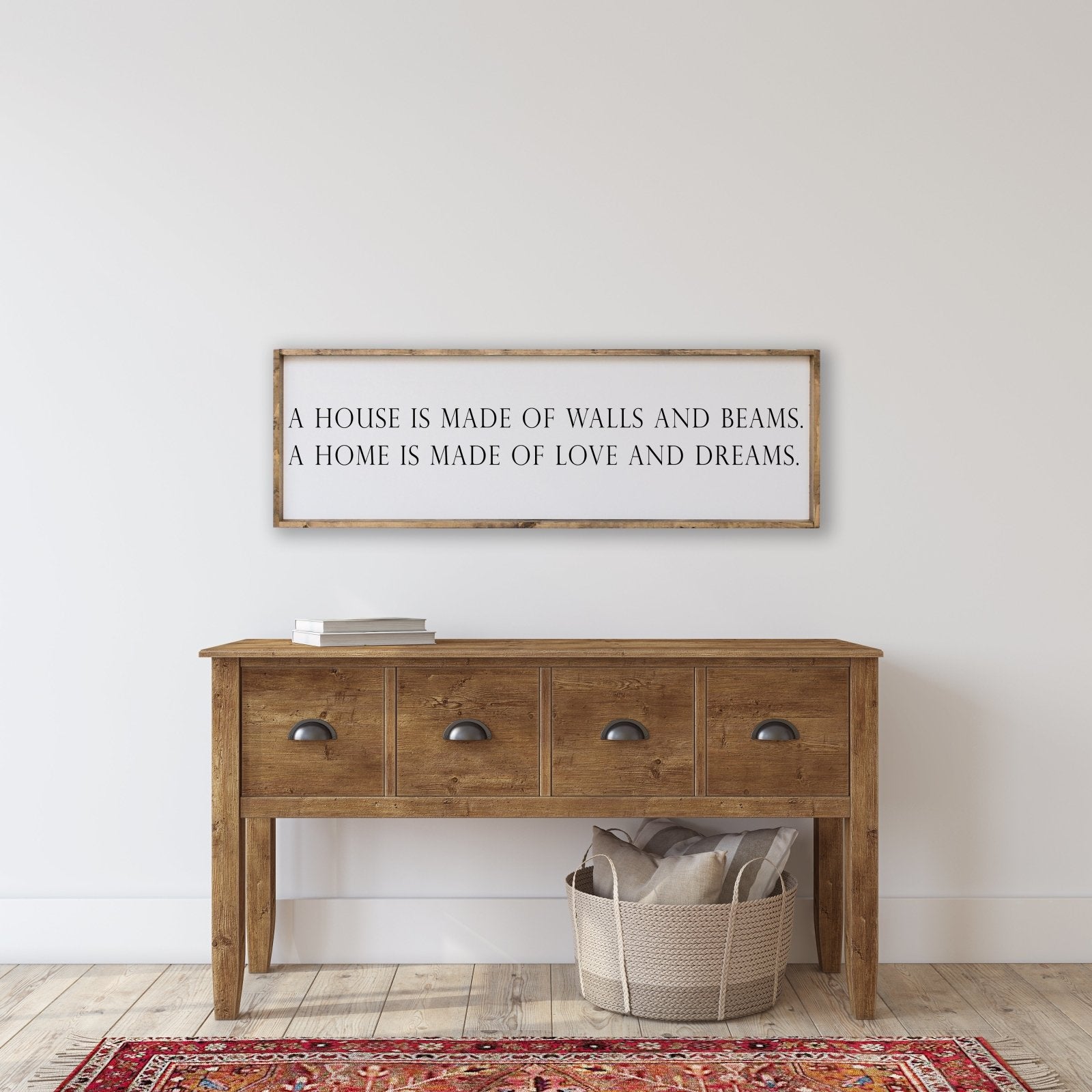 A House is Made of Walls and Beams | Wood Sign - WilliamRaeDesigns