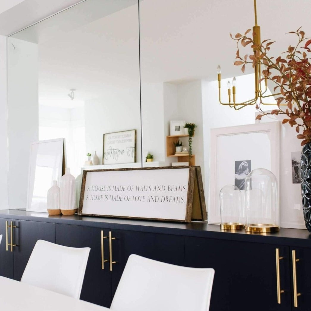 A House is Made of Walls and Beams | Wood Sign - WilliamRaeDesigns