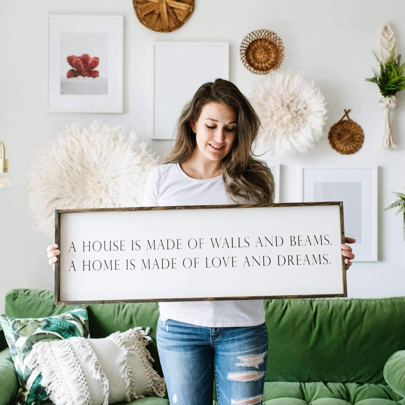 A House is Made of Walls and Beams | Wood Sign - WilliamRaeDesigns
