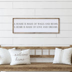 A House is Made of Walls and Beams | Wood Sign - WilliamRaeDesigns