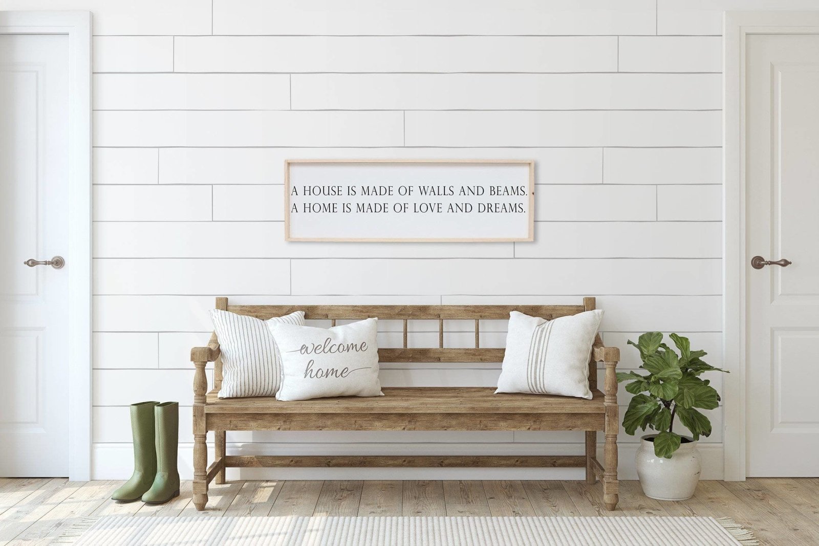 A House is Made of Walls and Beams | Wood Sign - WilliamRaeDesigns
