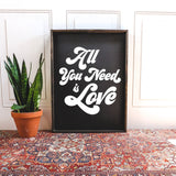 All you Need is Love Wood Sign - WilliamRaeDesigns