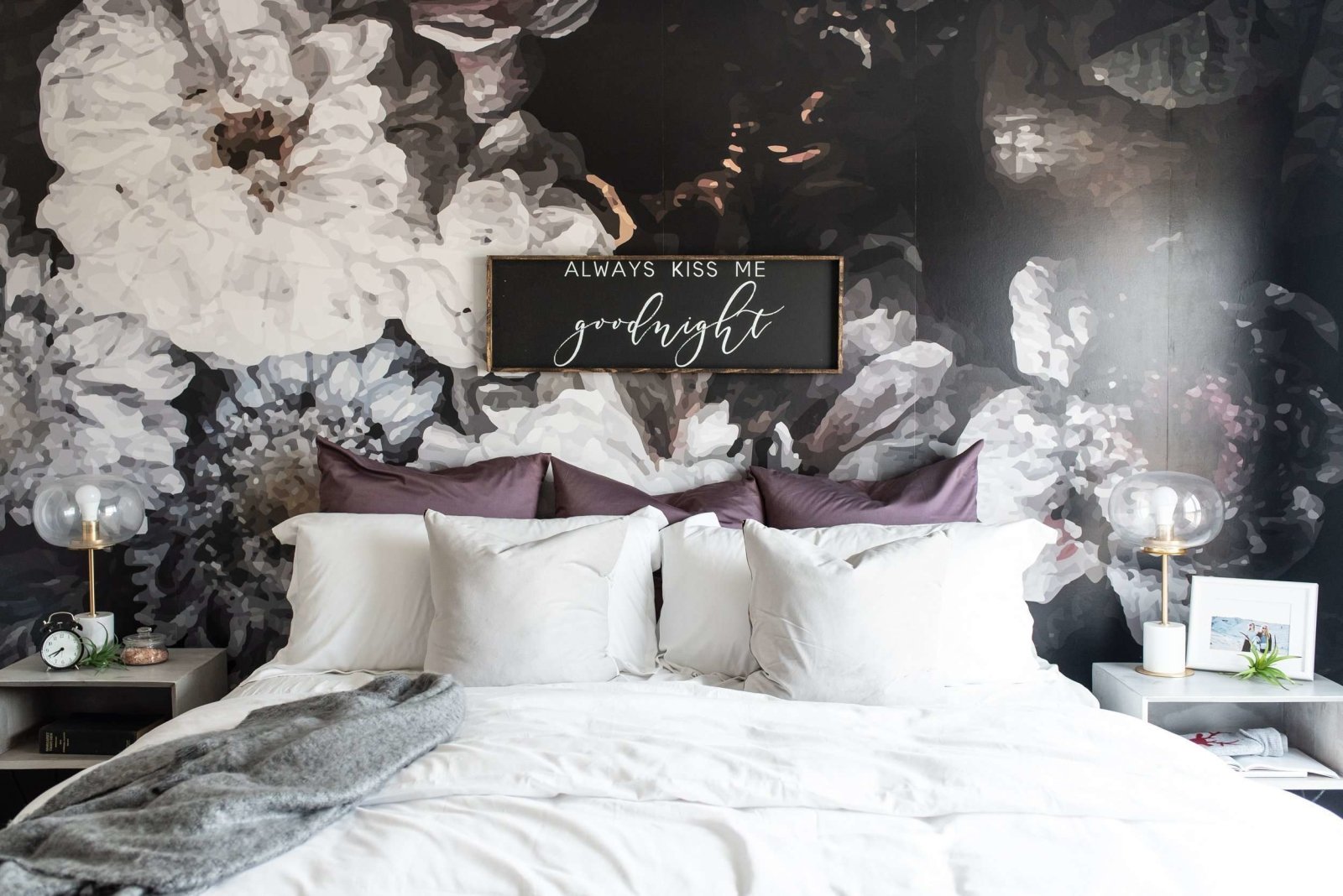 Always Kiss Me Goodnight | Wood Sign farmhouse signs, rustic signs, joanna gaines style signs, farmhouse decor, Farmhouse style