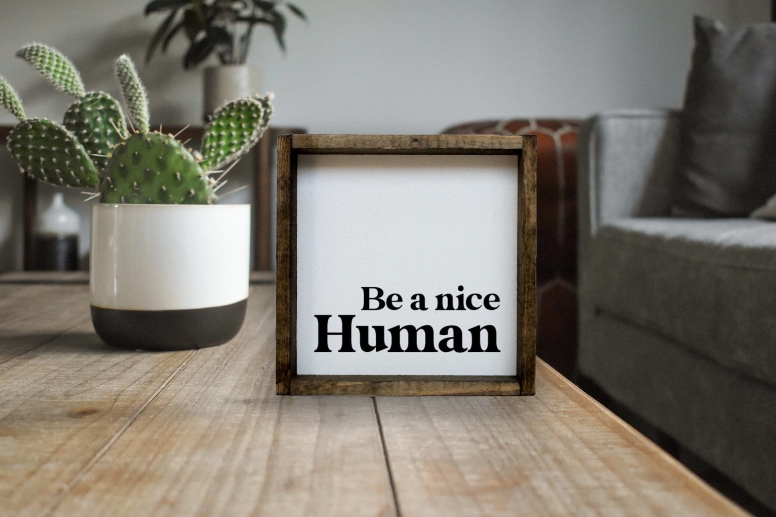 WilliamRaeDesigns Be a Nice Human | Wood Sign