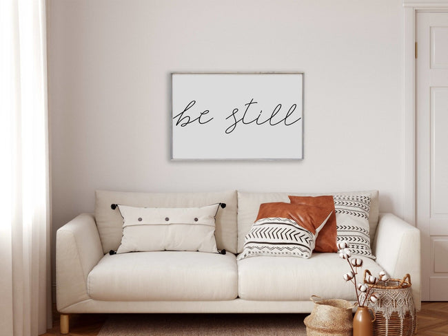 Williamrae Designs Wood Signs Classic Gray Be Still | Wood Sign
