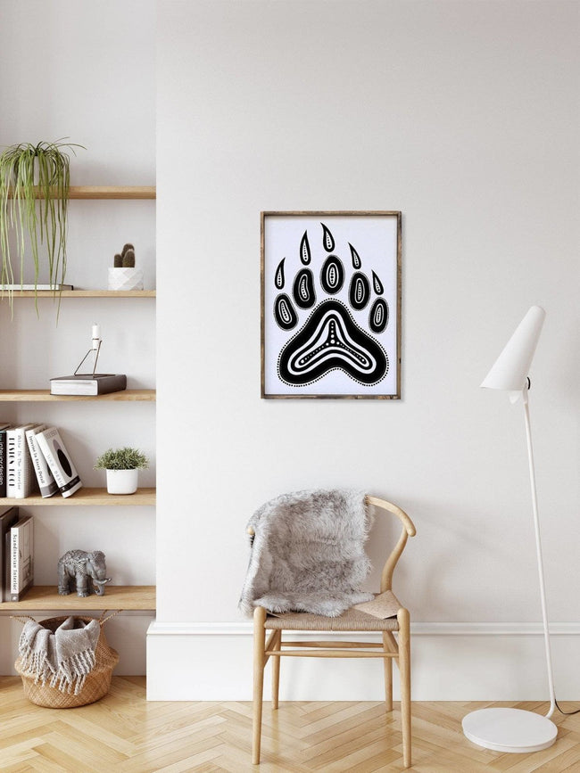 WilliamRaeDesigns Bear Paw Symbol | Wood Sign