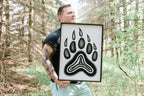 WilliamRaeDesigns Bear Paw Symbol | Wood Sign
