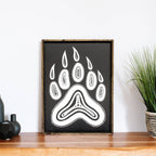 WilliamRaeDesigns Bear Paw Symbol | Wood Sign