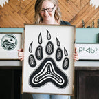 WilliamRaeDesigns Bear Paw Symbol | Wood Sign