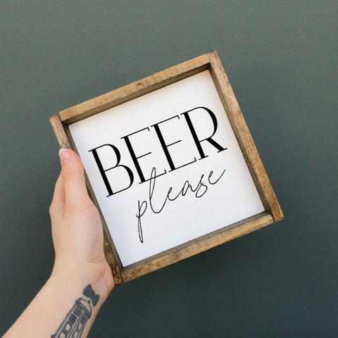 WilliamRaeDesigns Beer Please | Wood Sign
