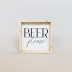 WilliamRaeDesigns Natural Beer Please | Wood Sign