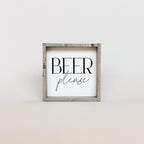 WilliamRaeDesigns Classic Gray Beer Please | Wood Sign
