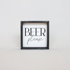WilliamRaeDesigns Ebony Beer Please | Wood Sign