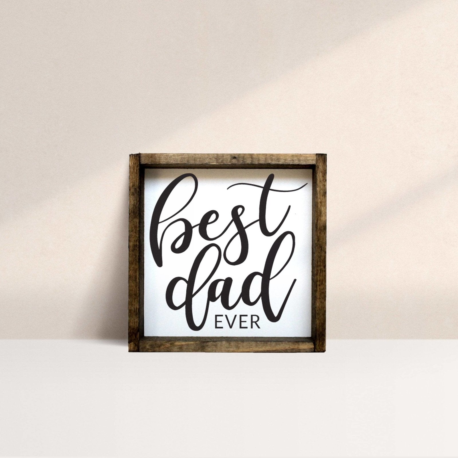 WilliamRaeDesigns Dark Walnut Best Dad Ever | Wood Sign