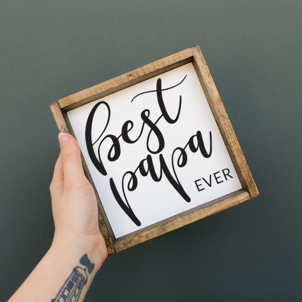 WilliamRaeDesigns Best Papa Ever | Wood Sign