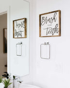 WilliamRaeDesigns Brush Your Teeth | Wood Sign