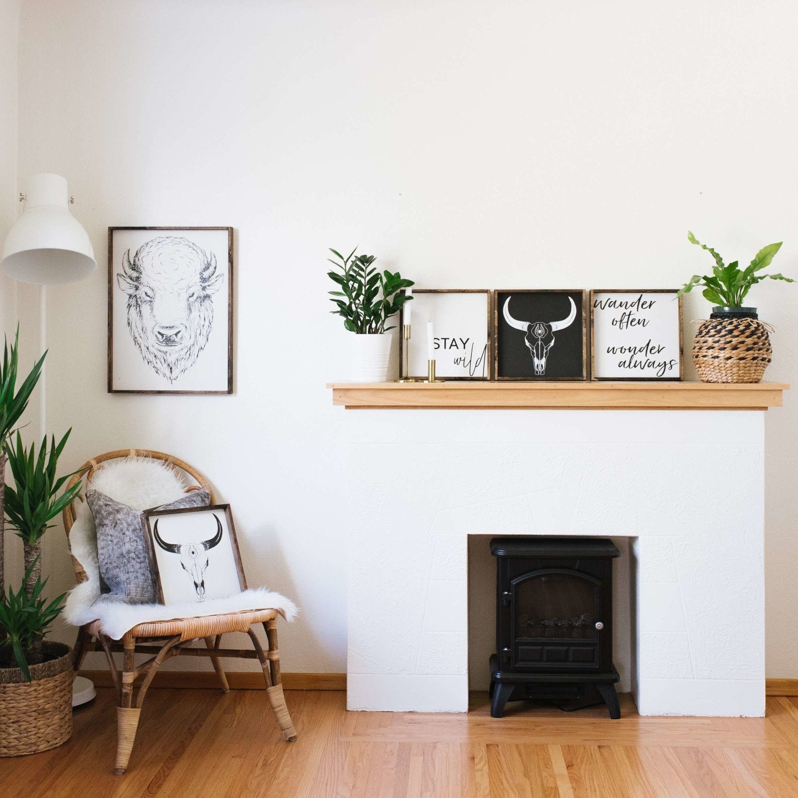 Buffalo Head (Earl) | Wood Sign farmhouse signs, rustic signs, joanna gaines style signs, farmhouse decor, Farmhouse style