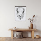 WilliamRaeDesigns Wood Signs Ebony Buffalo Head (Earl) | Wood Sign