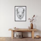 WilliamRaeDesigns Wood Signs Ebony Buffalo Head (Earl) | Wood Sign