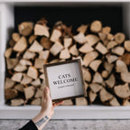 Cats Welcome (people tolerated) | Wood Sign - WilliamRaeDesigns