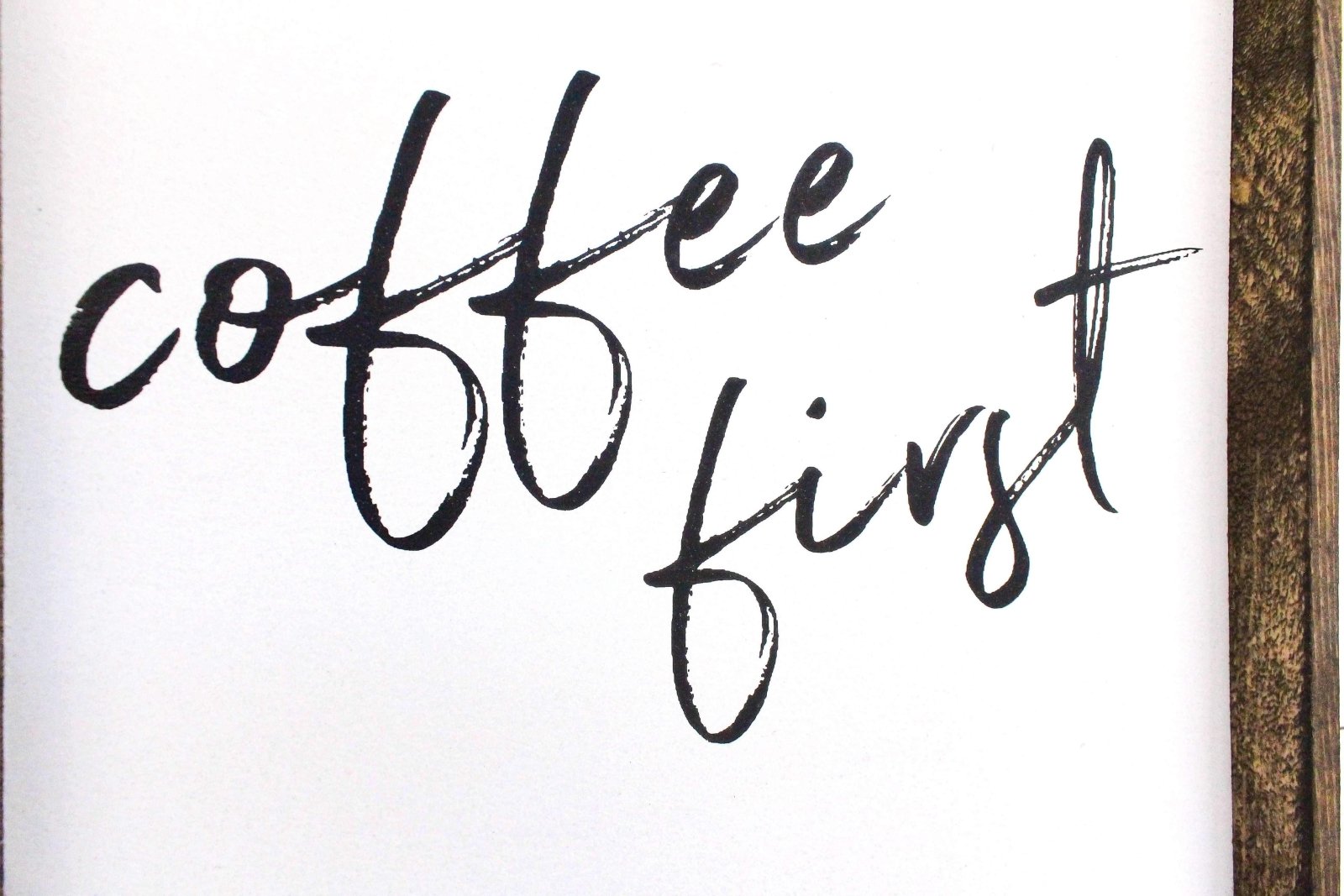 Coffee First | Wood Sign farmhouse signs, rustic signs, joanna gaines style signs, farmhouse decor, Farmhouse style