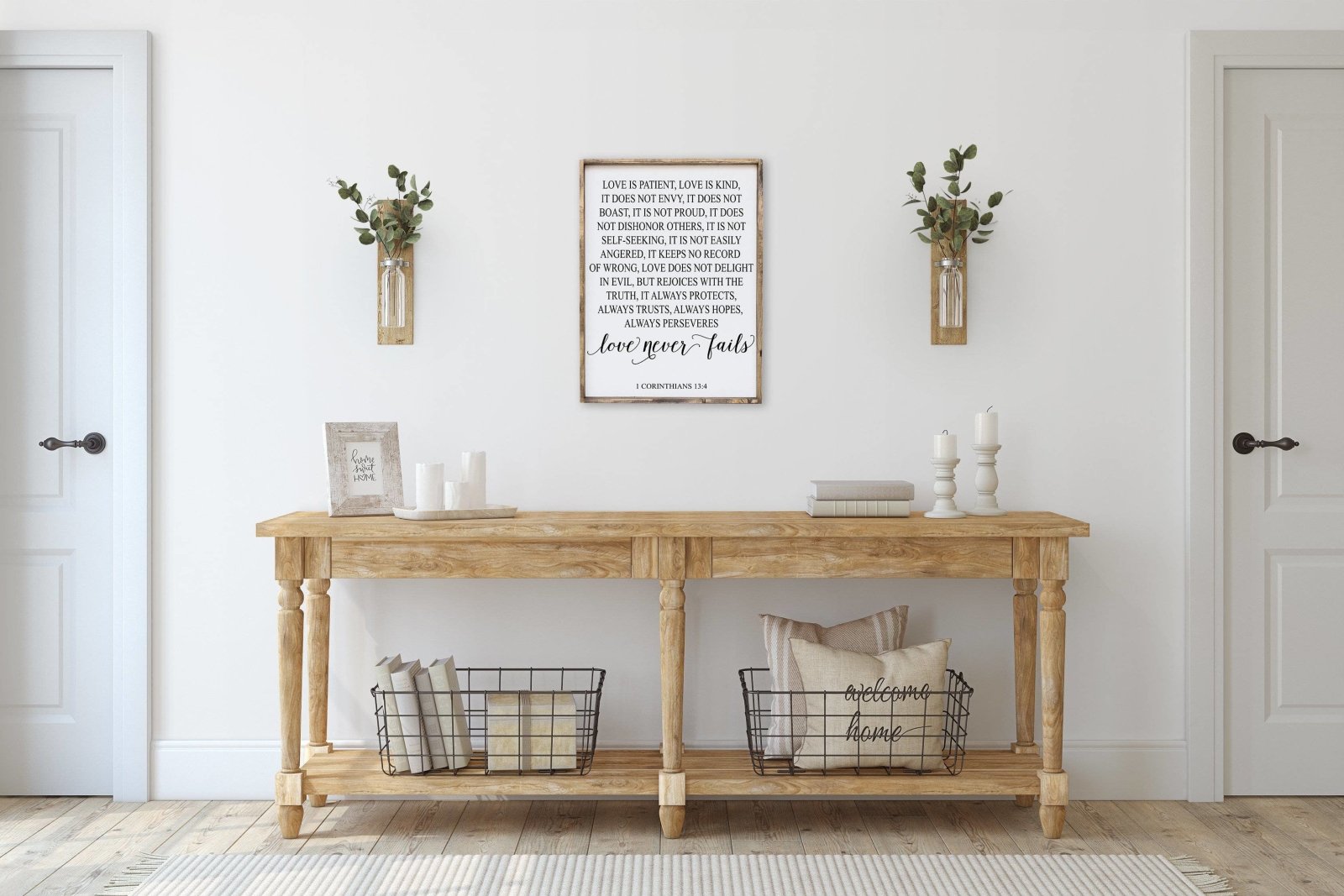 Williamrae Designs Wood Signs Corinthians Verse | Wood Sign