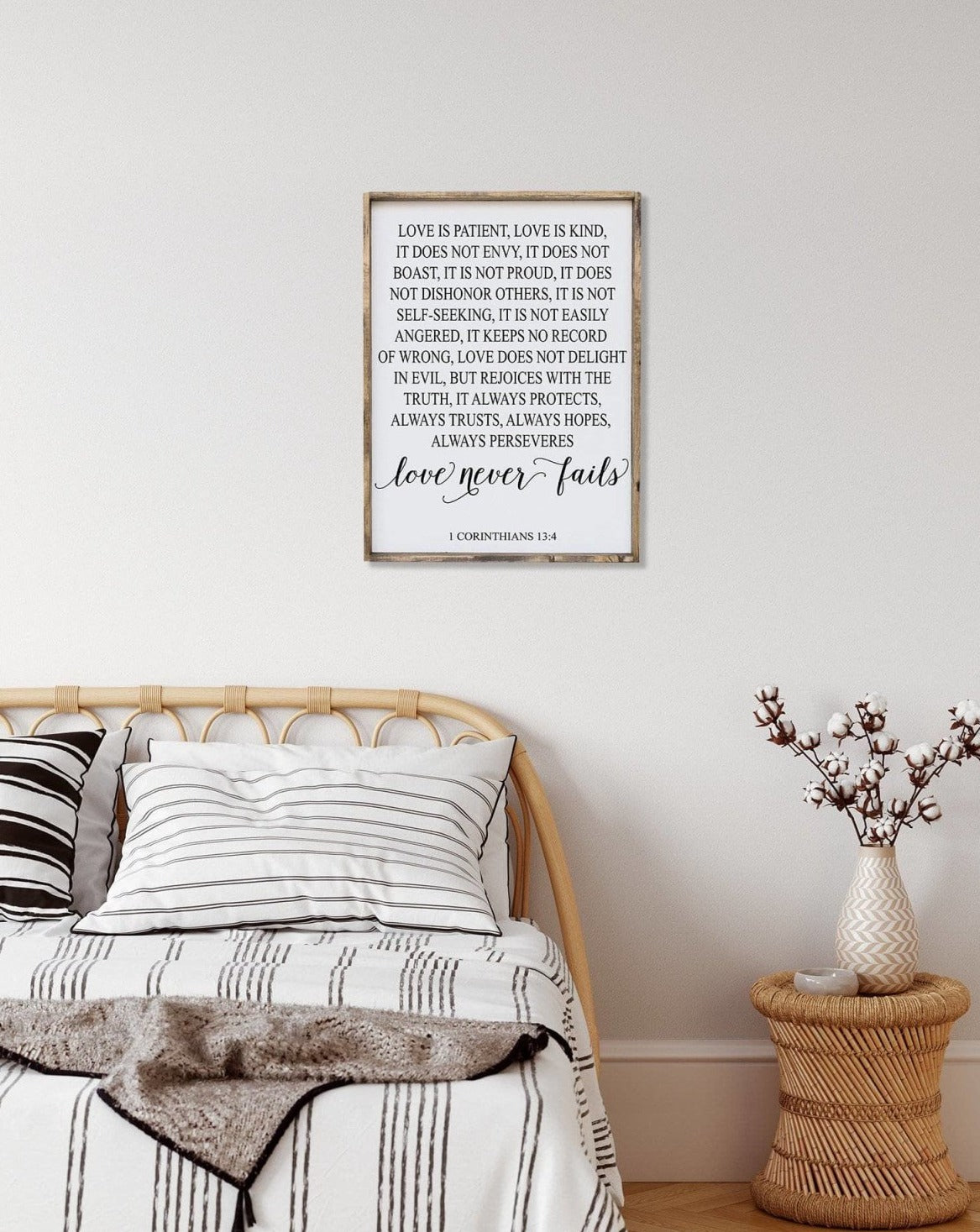 Williamrae Designs Wood Signs Corinthians Verse | Wood Sign