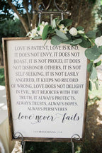 Corinthians Verse | Wood Sign farmhouse signs, rustic signs, joanna gaines style signs, farmhouse decor, Farmhouse style