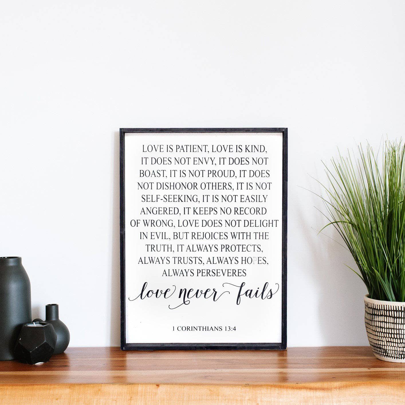 Corinthians Verse | Wood Sign farmhouse signs, rustic signs, joanna gaines style signs, farmhouse decor, Farmhouse style